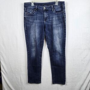 Kut from the Kloth Jeans Women Size 10 Stevie Straight Leg Medium Wash